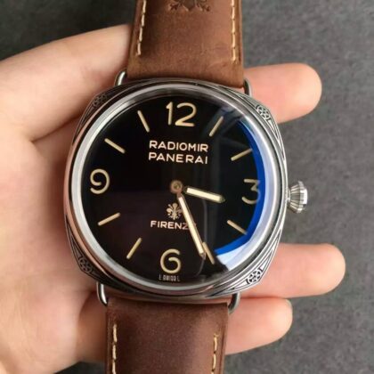 Panerai Radiomir firenze scheletron black dial strip leather